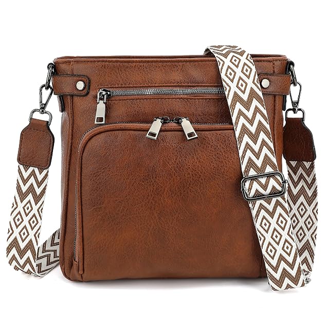TANTOMI Crossbody Bags for Women Purses for Women Trendy Leather Shoulder Handbags Travel Purse with 6 Card Slots