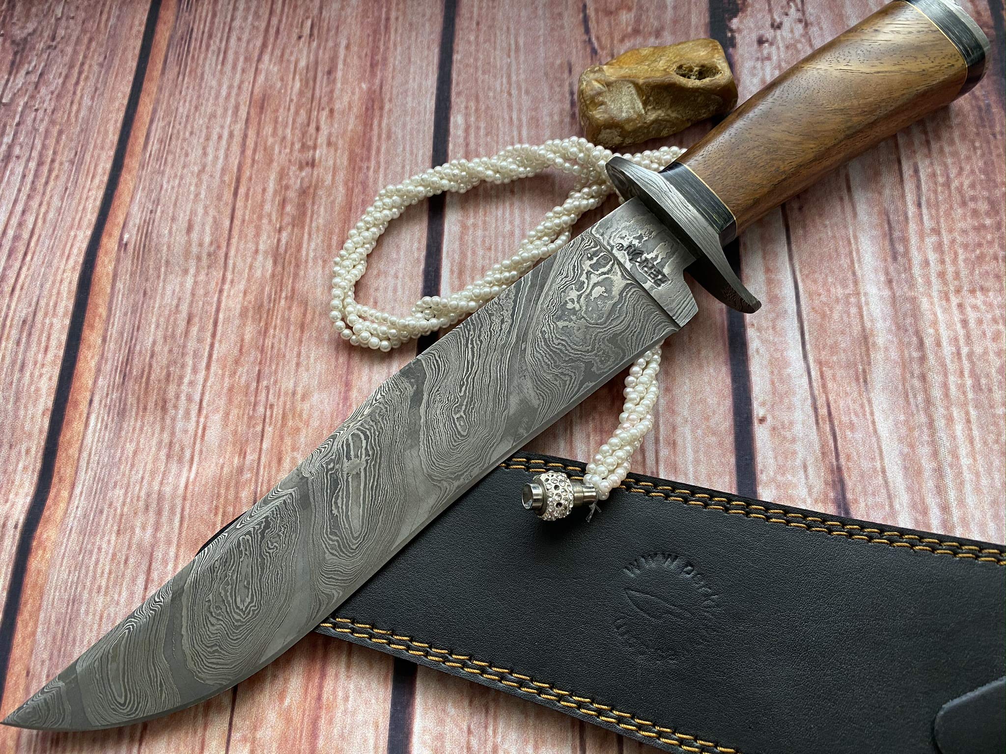 Perkin Coltello da Caccia Damasco Lame e Coltelli - BEK99