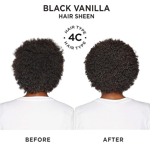 Miniatura 6 de Carols Daughter Brillo de cabello negro de vainilla hidratante y brillo para cabello seco y sin brillo con manteca de karité aceite de jojojoba y