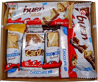 Bueno Chocolate Gift Box Hamper – Letterbox Friendly Chocolate Gift for Birthdays, Thank You, Get Well Soon & Surprises – Happy Hippo, Chocolate Cards & Bueno Mini Selection