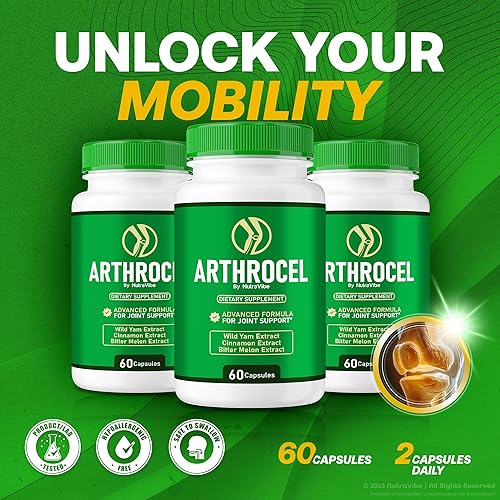 Miniatura 3 de Cápsulas Arthrocel  Complejo oficial para articulaciones y movilidad, mezcla natural premium para ayudarte a mantenerte activo, fortalecer los