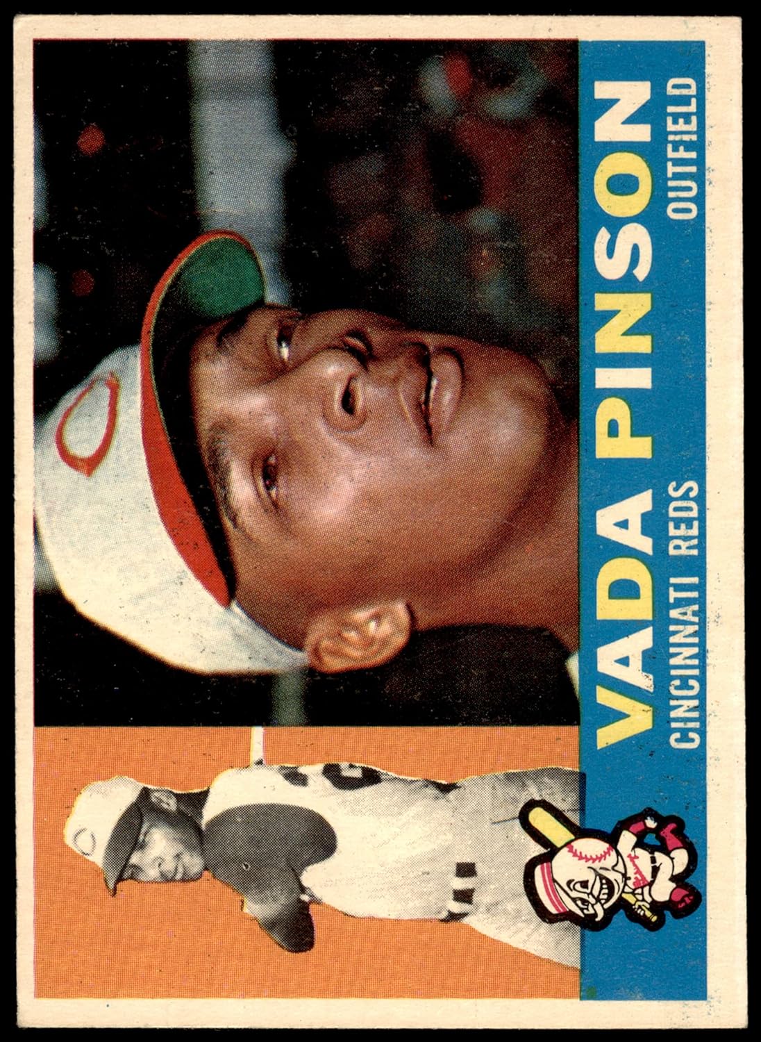 1960 Topps #176 Vada Pinson Cincinnati Reds (Baseball Card) EX Reds