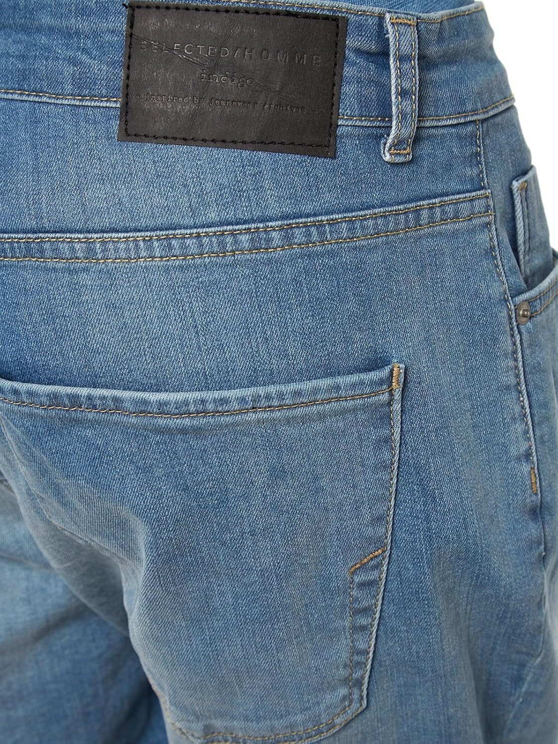 Selected Men's 'Cash' Shorts XLarge Light Blue