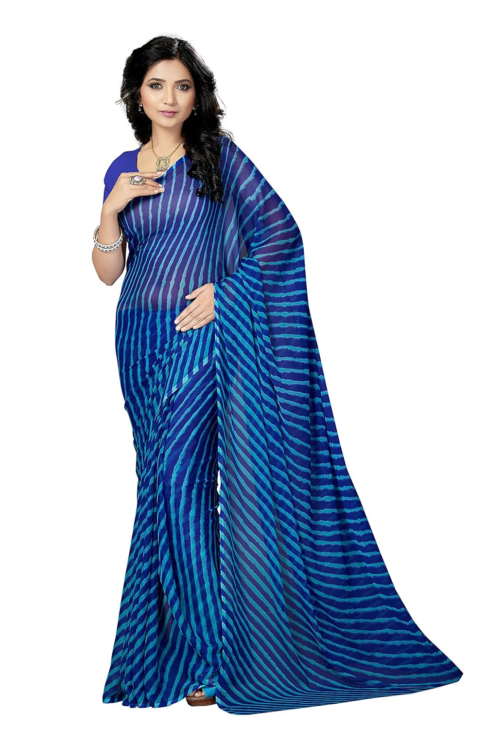 RANI SAAHIBA Women’s Elegant Chiffon Saree – Lightweight & Stylish, Without Blouse Piece RANI SAAHIBA Women’s Elegant Chiffon Saree – Lightweight & Stylish, Without Blouse Piece