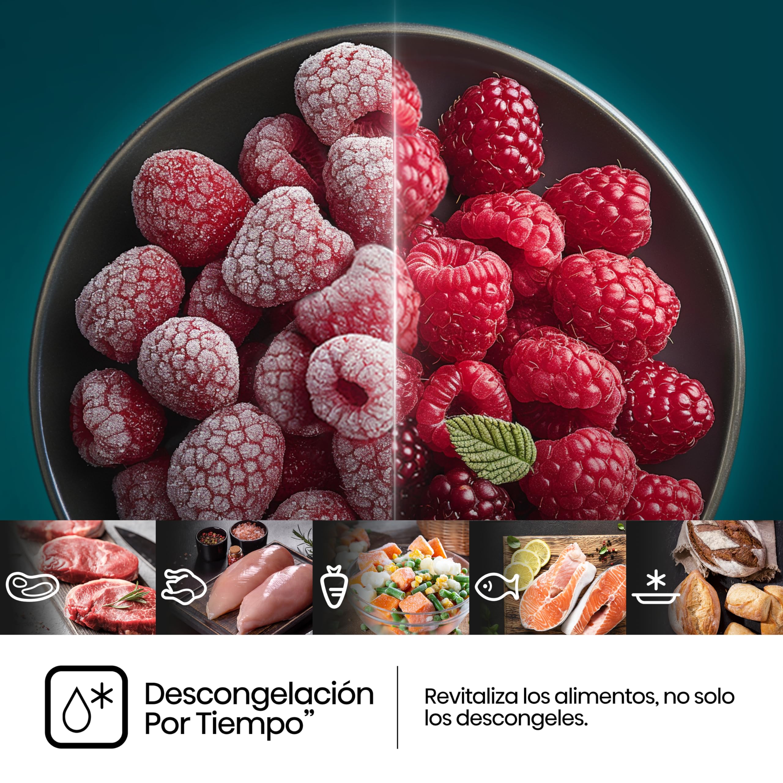 Hisense H23MOBSD1H - Microondas Digital con Grill 23L, 800W, Revestimiento Cerámico, Cristal Premium, 10 Niveles de Potencia, Función de Descongelación, 9 Programas Automáticos, Fácil limpieza