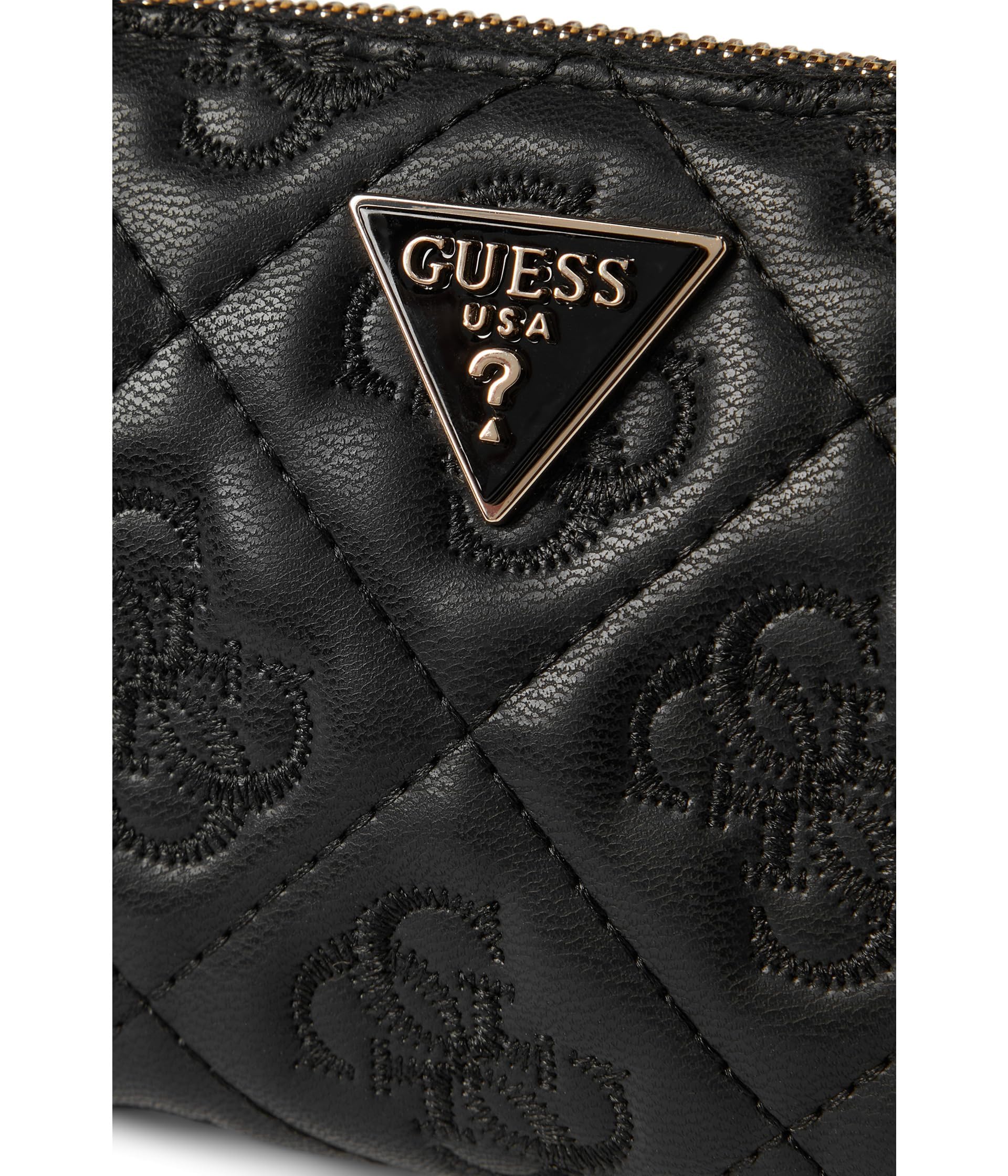 Guess Adelasia SLG Zip Around Wallet L Black