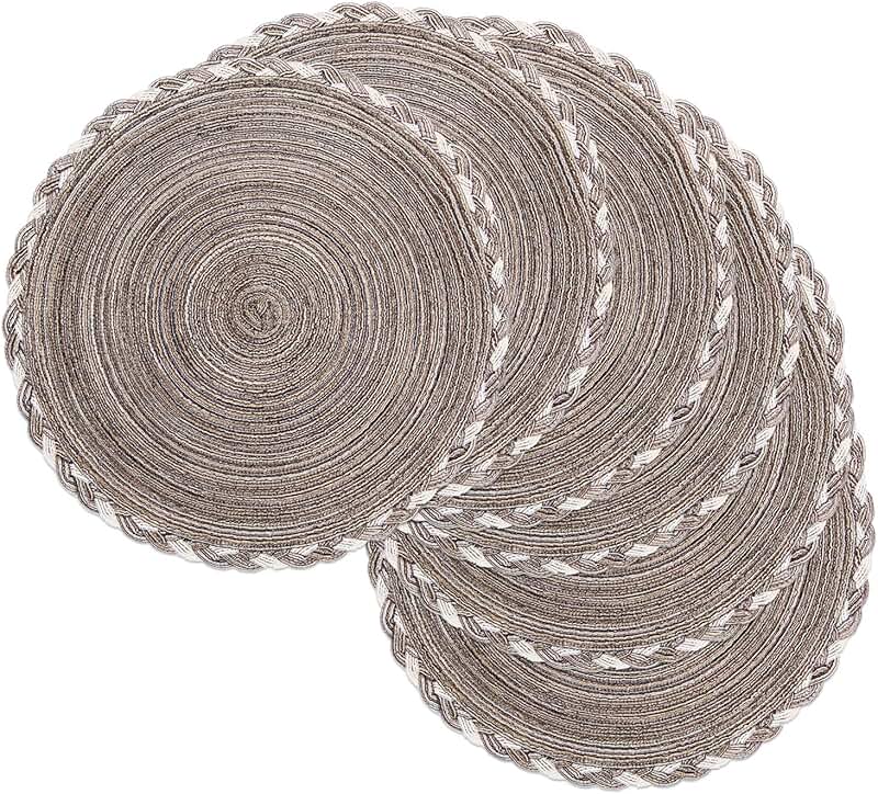 large round placemats
