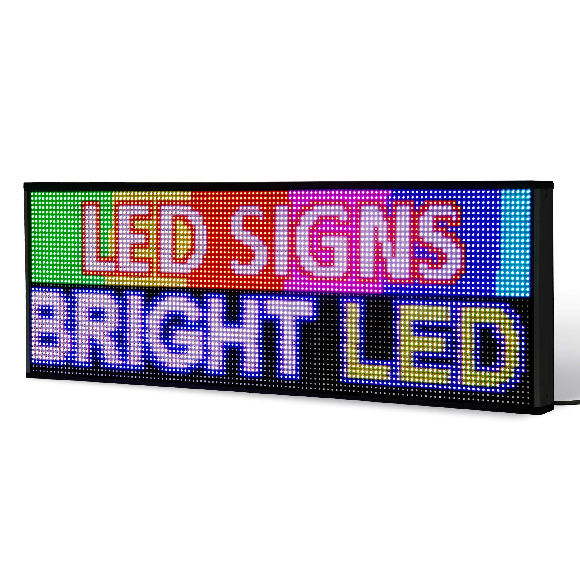 Full Color Led Window Signs PH5 Mm Programmable Scrolling LED Sign