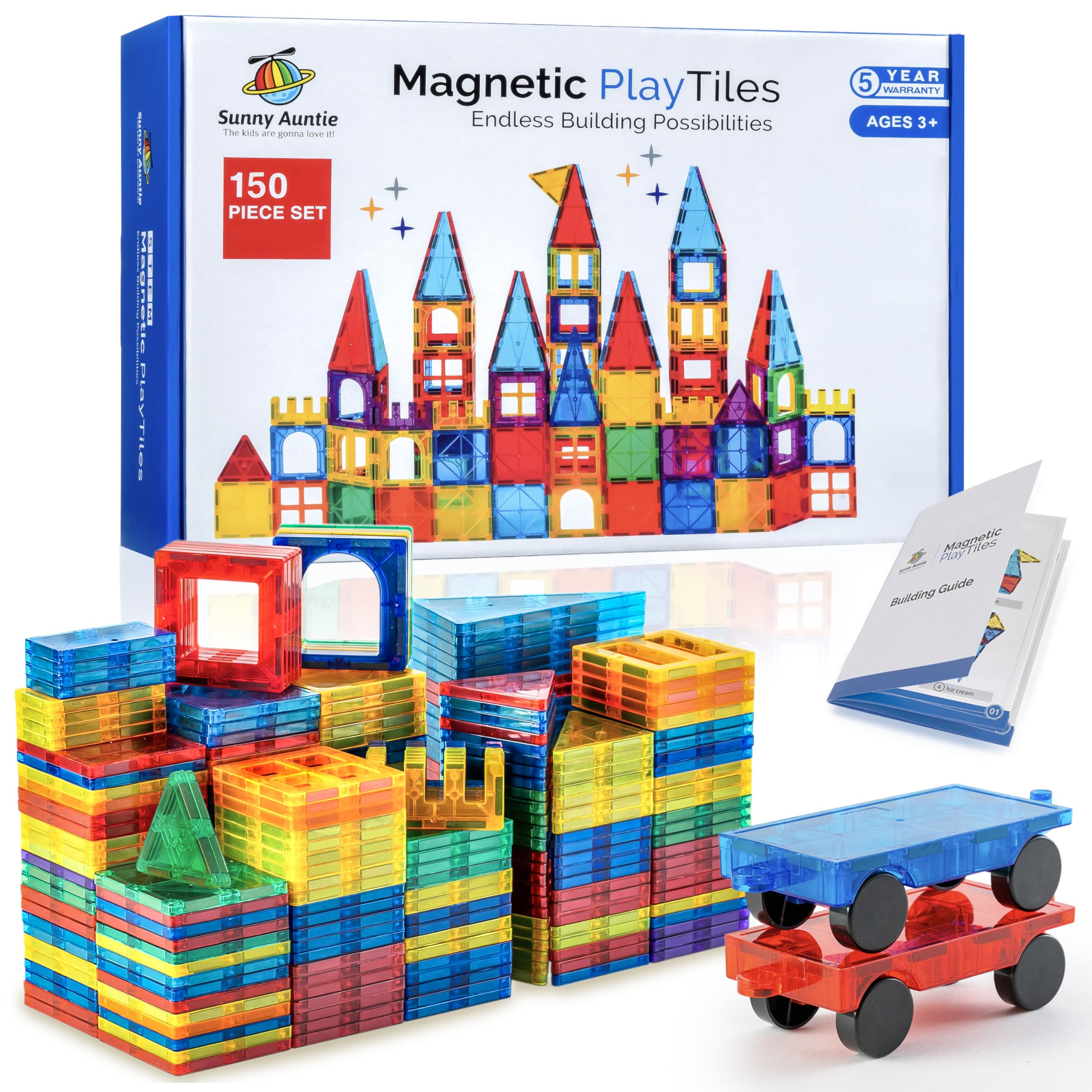 Amazon.com: Magnetic Tiles 150 PCS (XL SET), Magnetic Tiles for