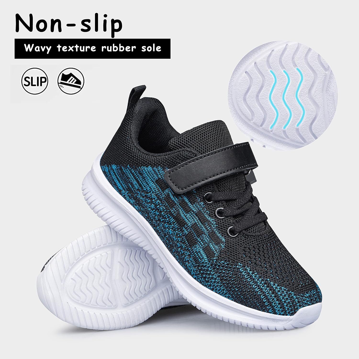 YHOON Boys Girls Shoes Kids Sneakers Breathable Athletic Running Tennis Shoes for Toddler/Little Kid/Big Kid - Image 3