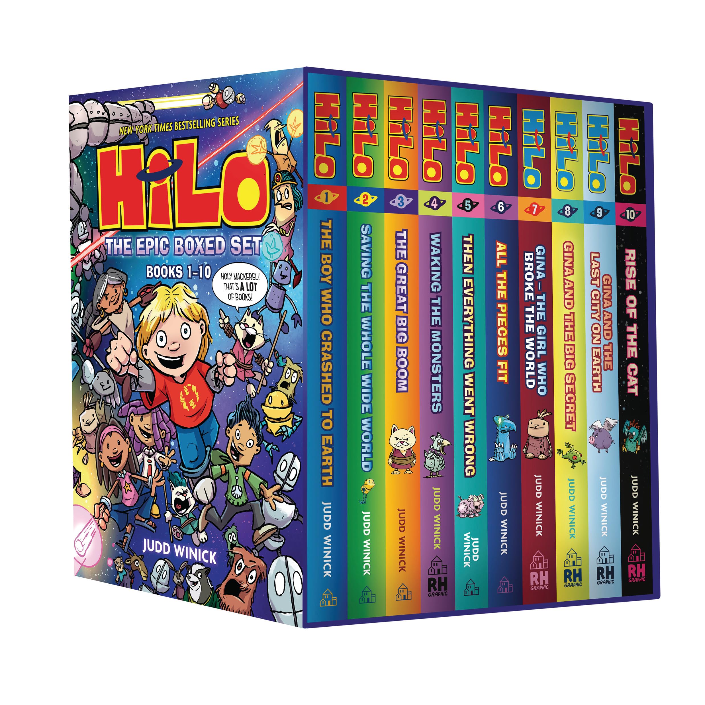 Hilo: The Epic Boxed Set (Books 1-10): (A Graphic Novel Boxed Set)