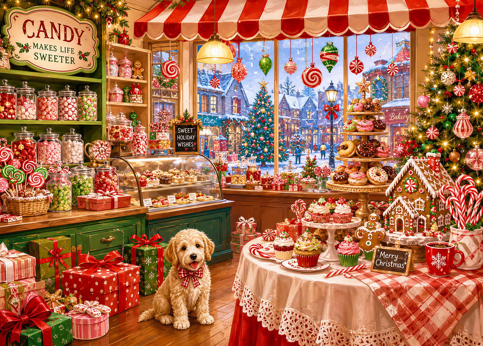 Sweet Christmas Jigsaw Puzzles for Adults 1000 Piece