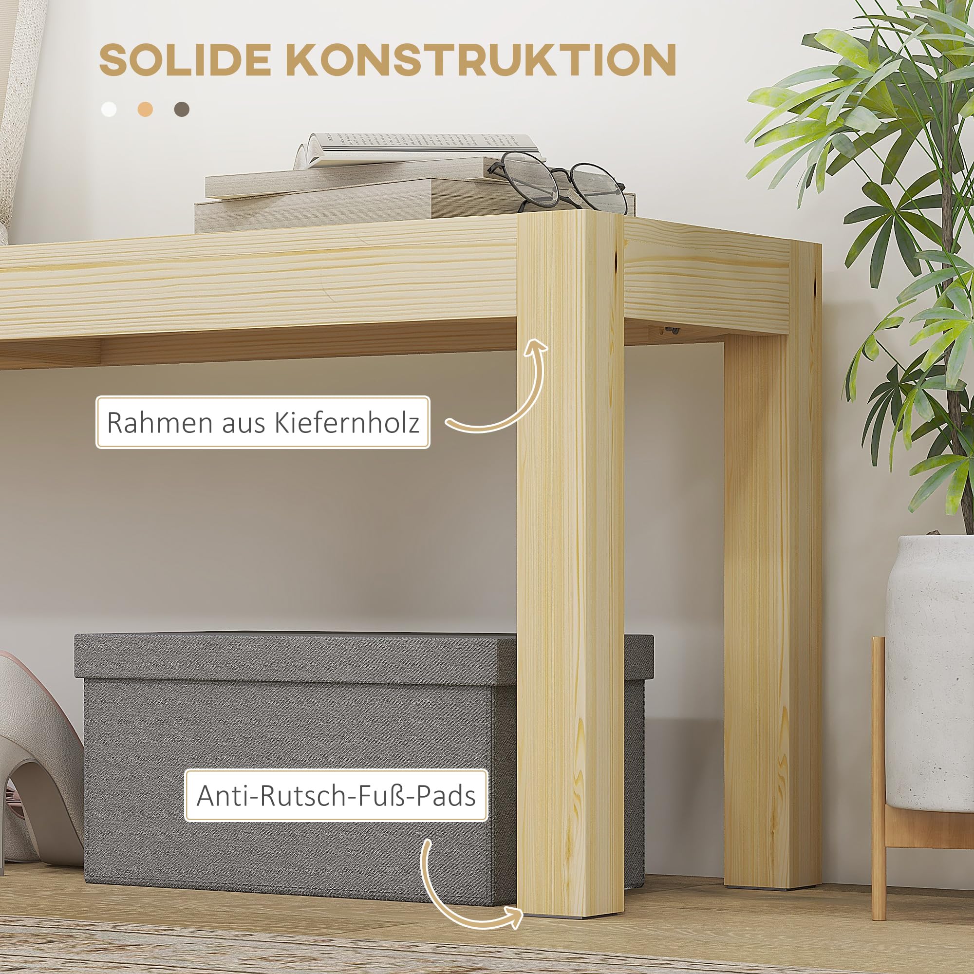 Coode eettafelbank 200 zwart rewool2 0358