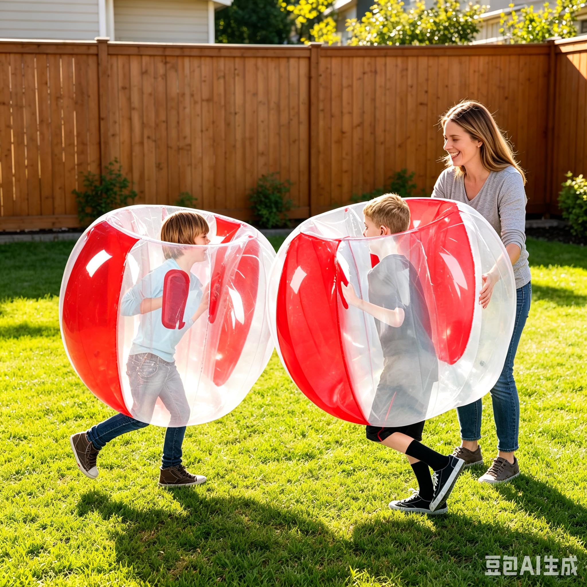 ZHUYNXIR Sumo - Set di 2 palline da gioco gonfiabili Sumo, per bambini, attrezzature all'aperto per bambini dai 3 ai 12 anni