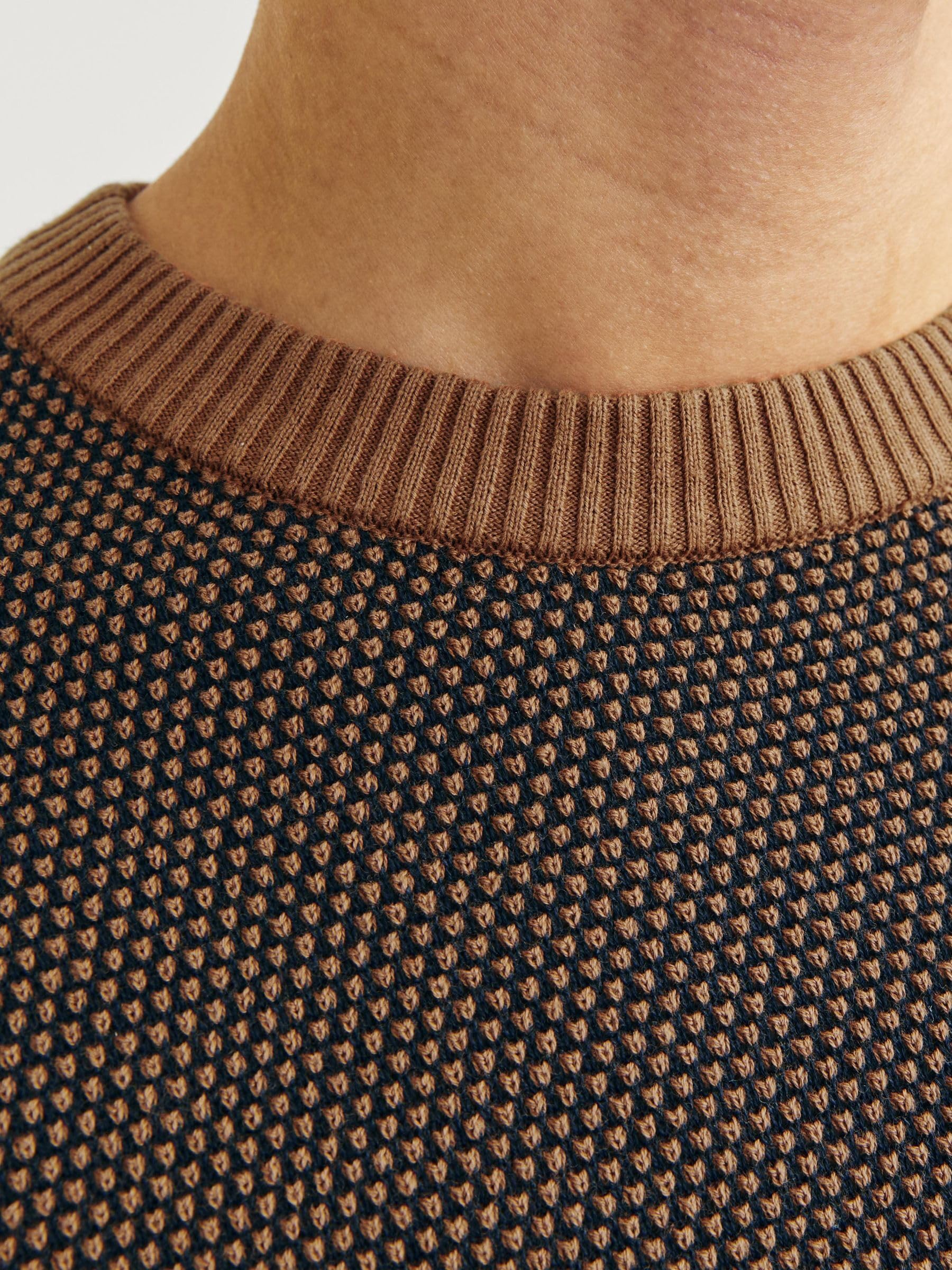 JACK & JONES Male Strickpullover Einfarbig Strickpullover