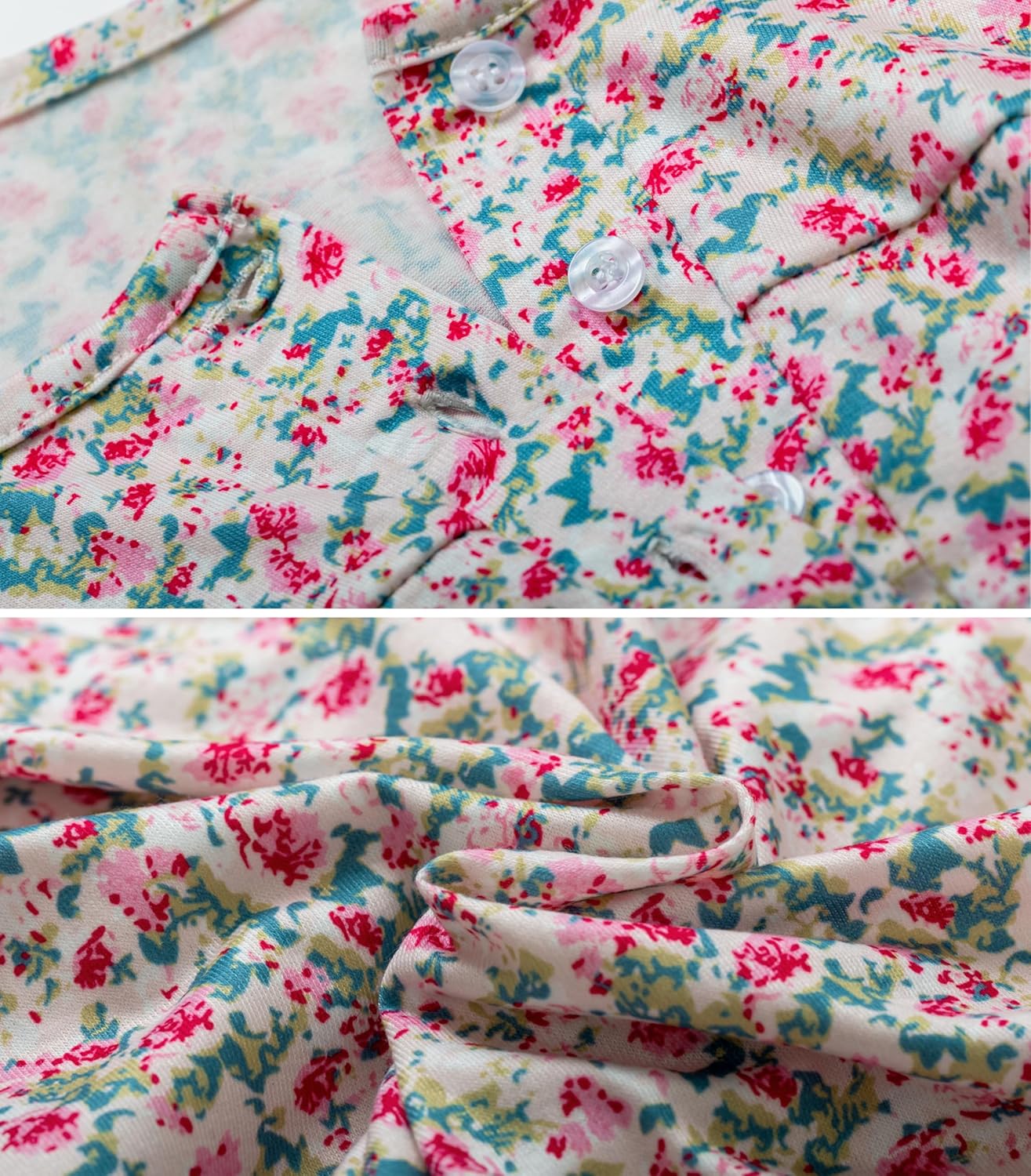 9PC Women Adult Old Lady Costume adult 100 Days of School Granny Grandma Wig Nightgown Dress Set - Image 6