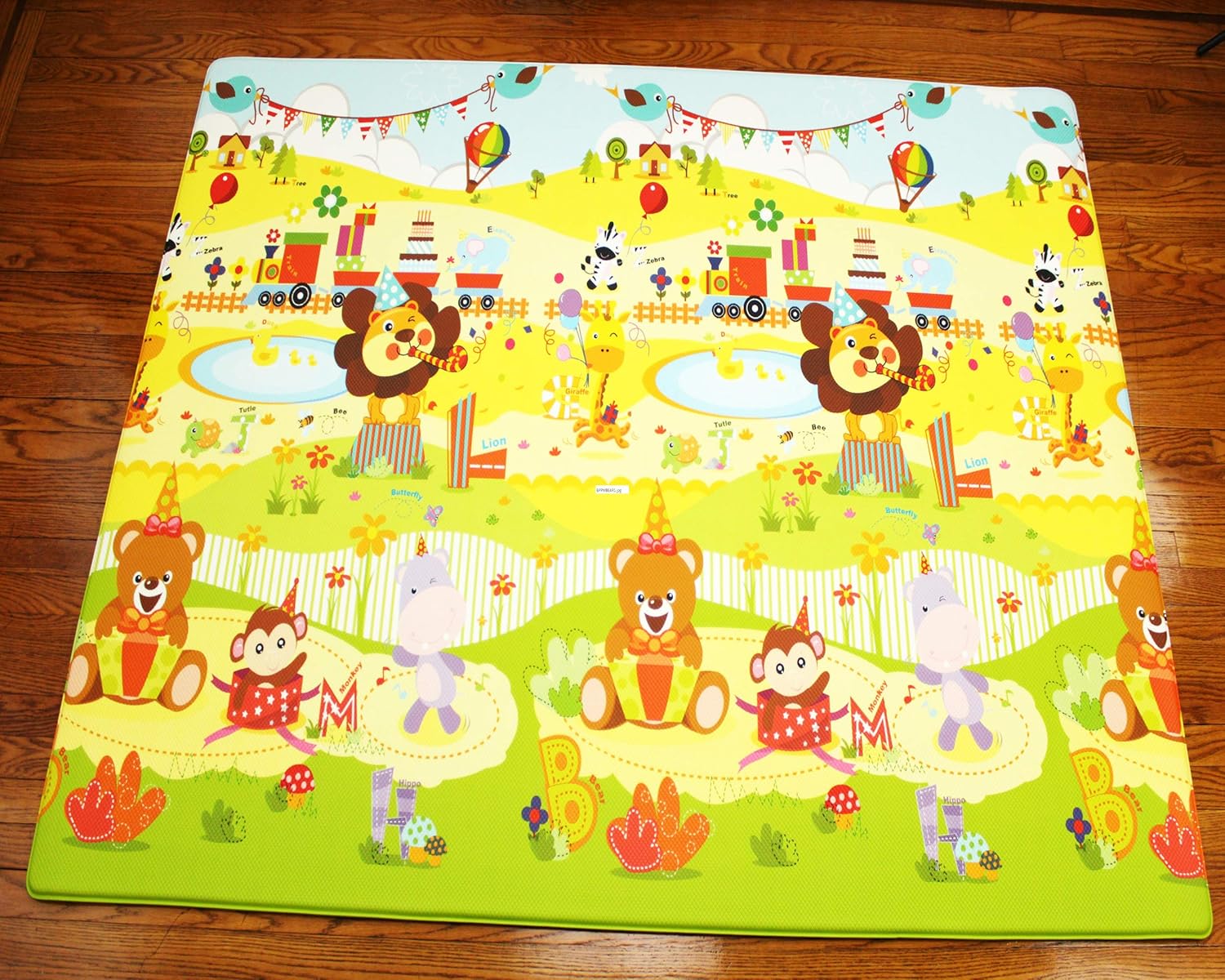 Kid Play Mat Foam Floor Gym - Non-Toxic Non-Slip Reversible Waterproof, Large, Safe, and Fun!