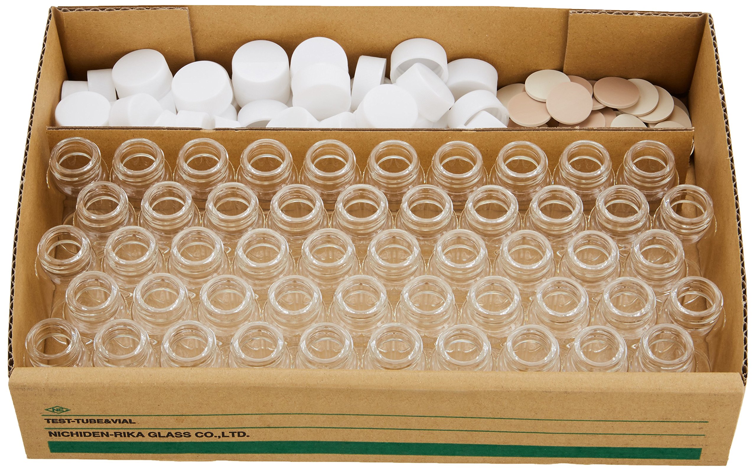 Amazon | 日電理化硝子(NEG) ねじ口瓶 無色 SV-15 P.P白キャップ PTFE