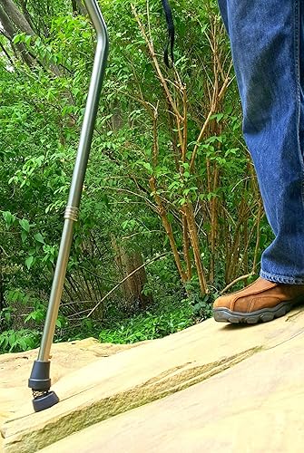 Miniatura 3 de FlexTIP – Punta redonda de repuesto de goma para bastones de caminar de moda – Antigolpes, flexión, estabilidad y tracción en todo terreno –