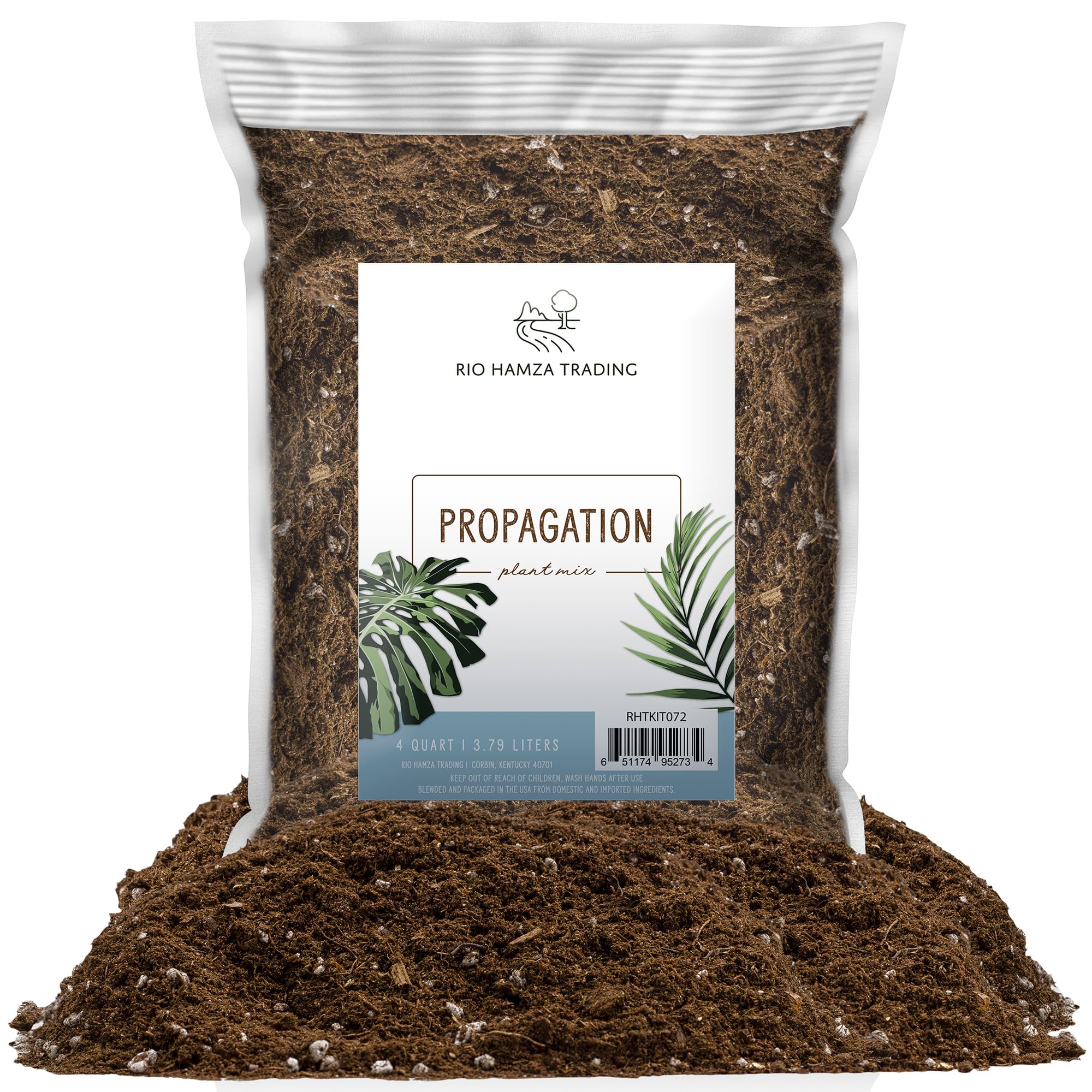 Planting Mix for Plant Propagation, Hand Blended Soilless Mix for Propagating Plants, House Plants, and More-4qt
