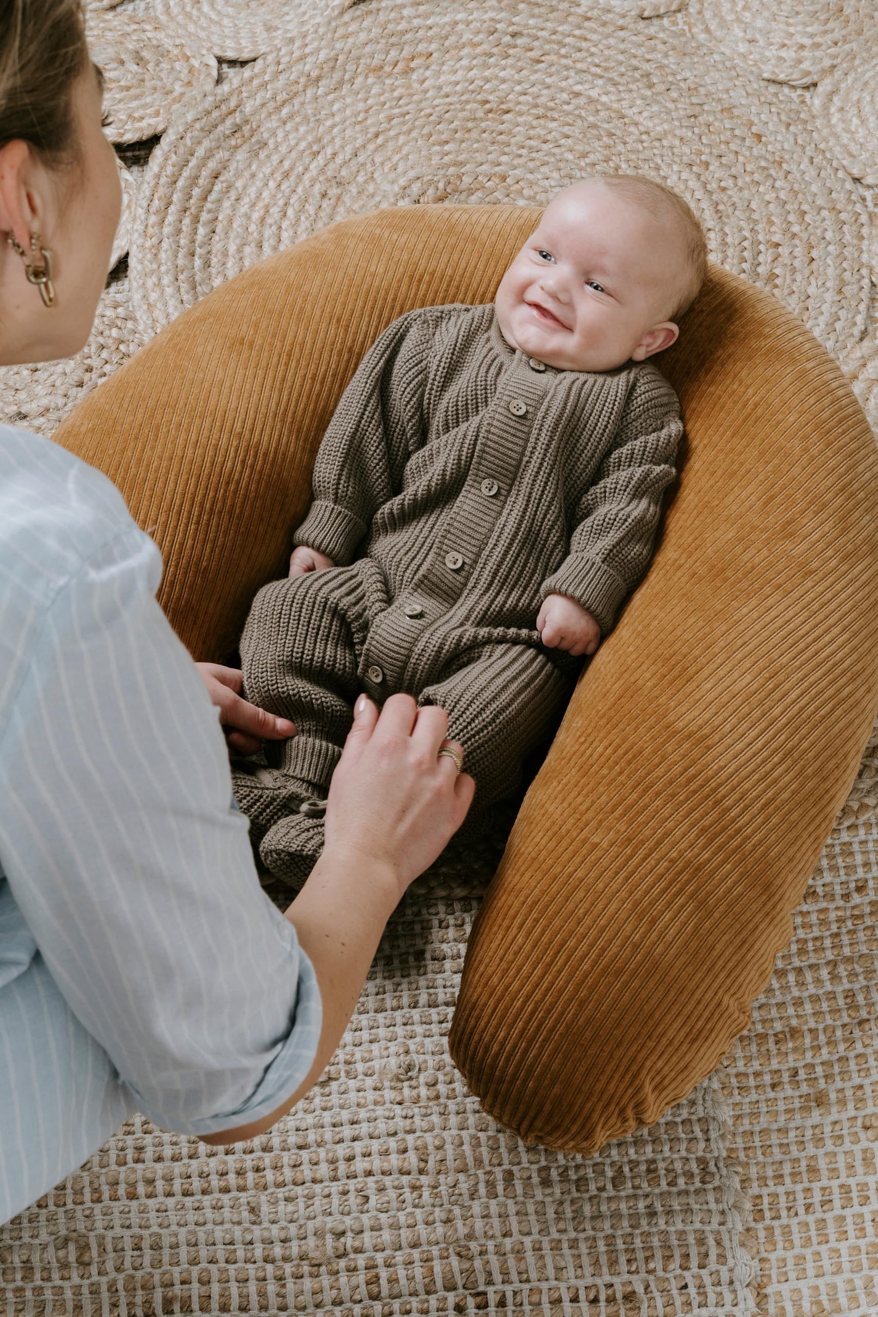 Baby's Only - Stillkissen XXL Sense - Schwangerschaftskissen zum Schlafen - Seitenschläferkissen mit Bezug - Komfortkissen Erwachsene - Meergrün - 160 cm