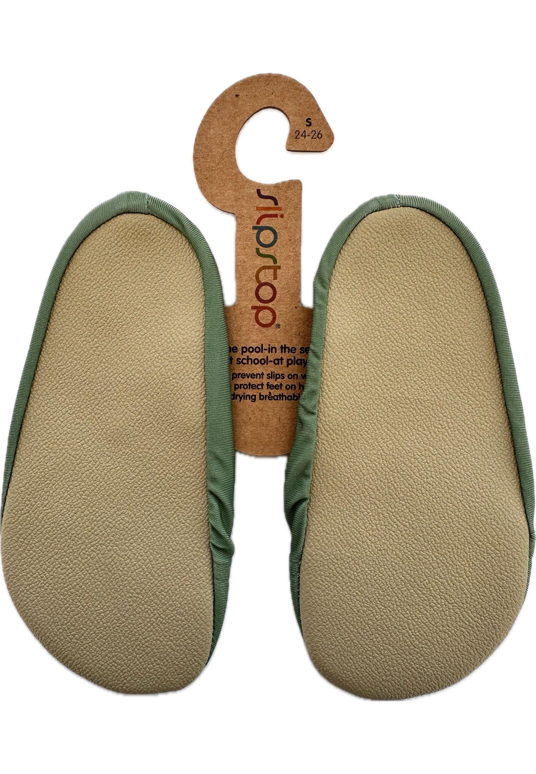Slipstop Zapatillas de baño para niños, color verde