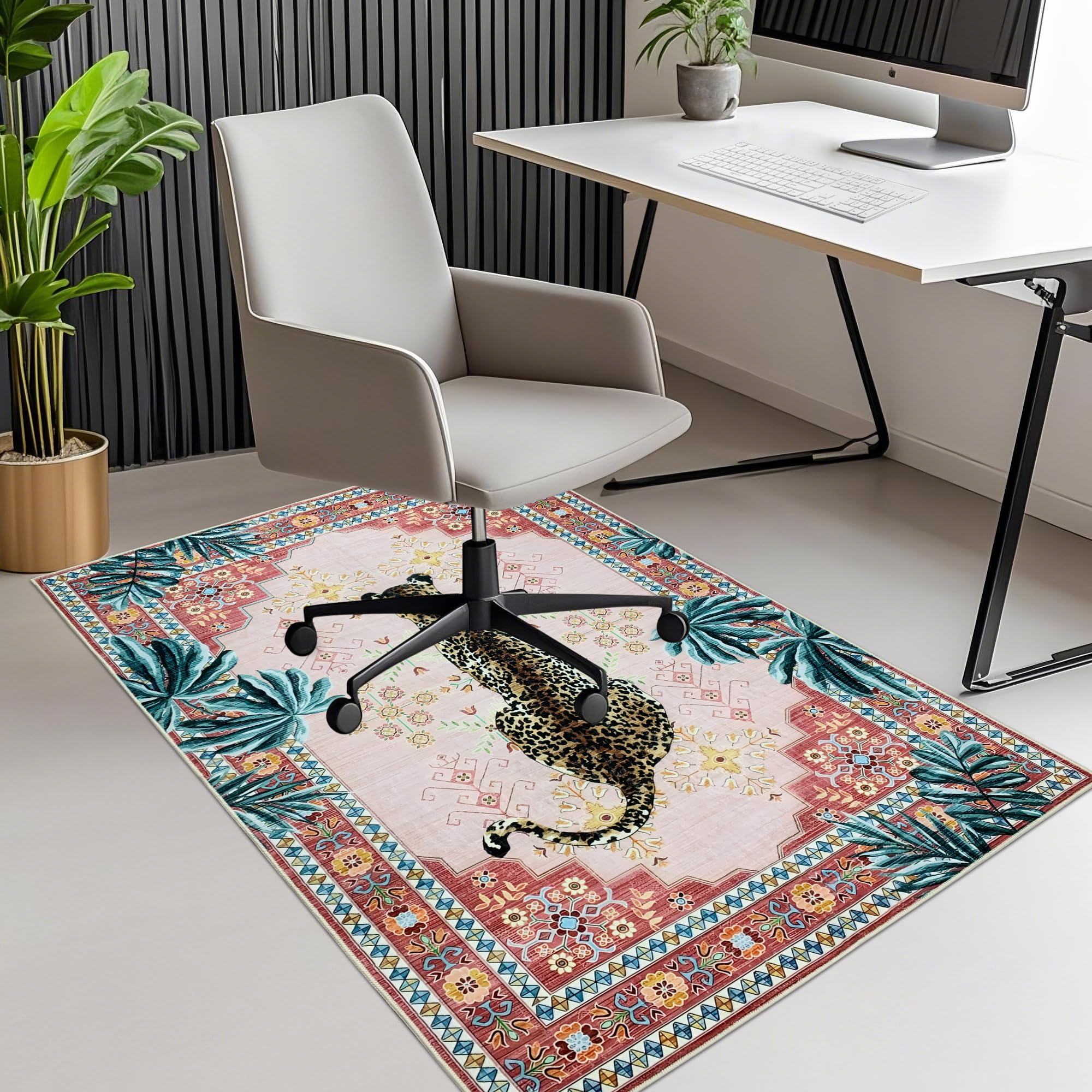 Office Chair Mat for Hardwood Tile Floor 36x48Desk Chair Mat for Rolling Non Slip Under TPR Backing Low-Pile
