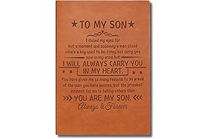 My Son, I Love You: A Sentimental Leather Journal Notebook from Mom