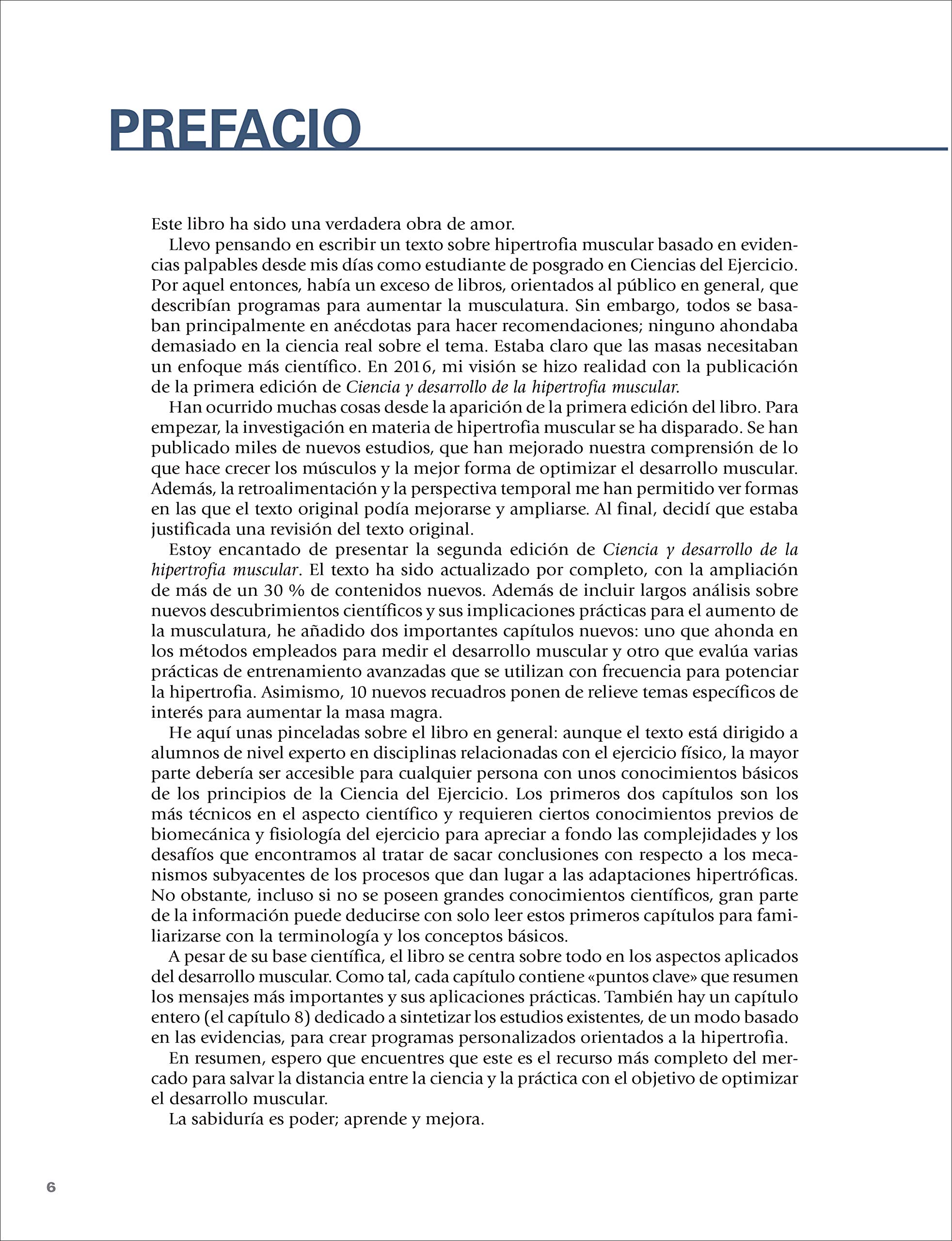 Ciencia y desarrollo de la hipertrofia muscular. Nueva edición ampliada y actualizada (SIN COLECCION)
