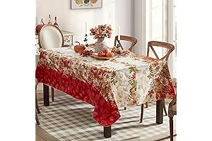 Newbridge Bountiful Fall Harvest Vinyl Flannel Backed Thanksgiving Tablecloth