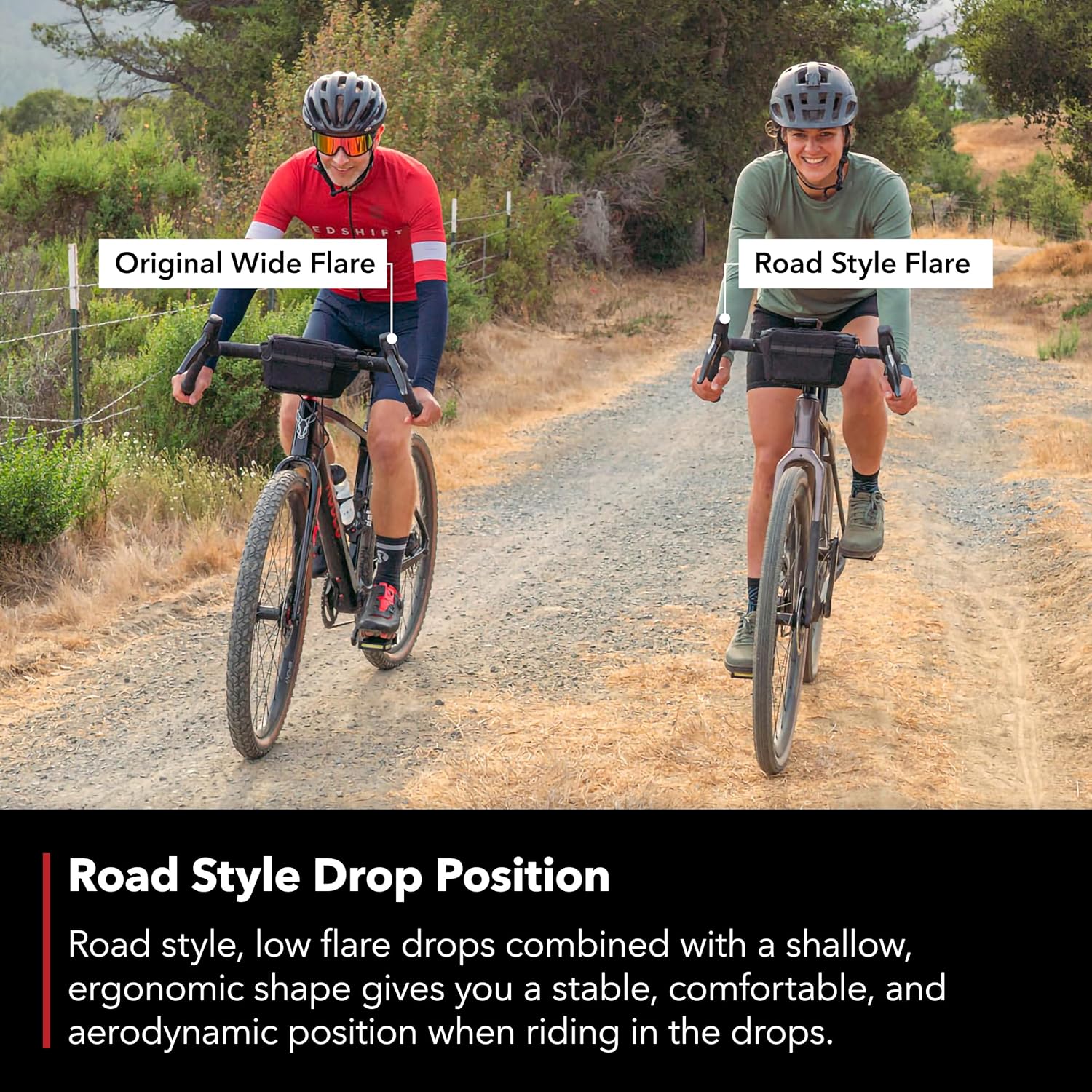 REDSHIFT Kitchen Sink Low Flare Handlebar without Loop for Road, Gravel, Touring, and Commuter Bikes, Aluminum Drop Bar, 31.8mm Clamp, with 20mm of Rise, 44cm Width REDSHIFT Kitchen Sink Low Flare Handlebar without Loop for Road, Gravel, Touring, and Commuter Bikes, Aluminum Drop Bar, 31.8mm Clamp, with 20mm of Rise, 44cm Width