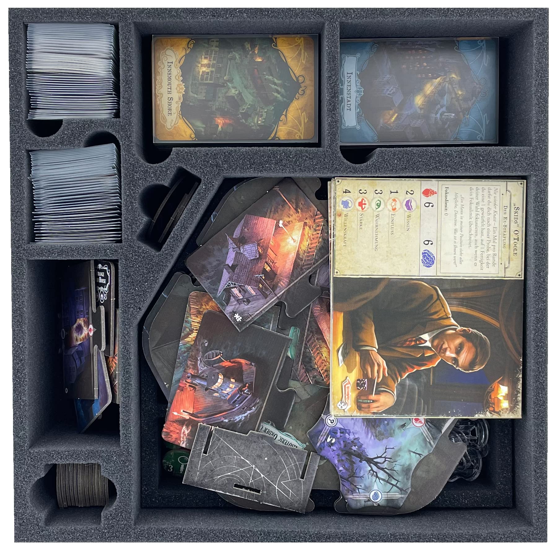 Feldherr Storage Box LBBG250 Compatibile con Arkham Horror (Terza Edizione) - Gioco Base + Under Dark Waves + Secrets of The Order + Dead of Night