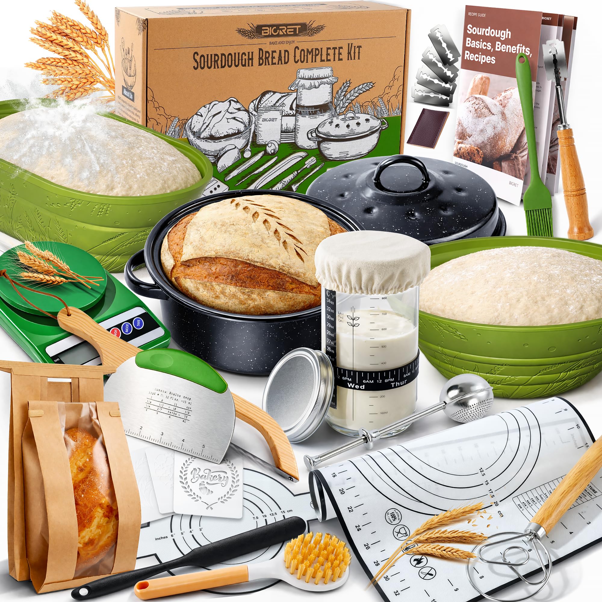 BICRET Sourdough Starter Kit for Beginners