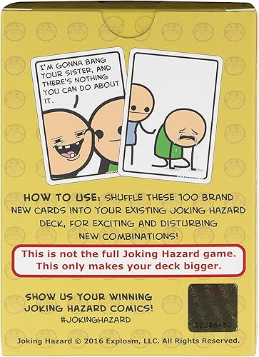 Miniatura 2 de Joking Hazard Cyanide & Happiness - Paquete de expansión para juegos de fiesta divertidos de Cyanide & Happiness, 100 nuevas tarjetas de cómics