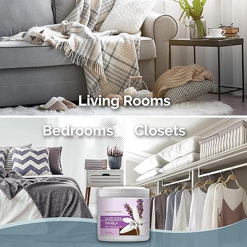 Miniatura 6 de SMELLS BEGONE Gel absorbente de olores ambientador, absorbe el olor de baños, automóviles, áreas de mascotas, barcos y casas rodantes, fabricado con