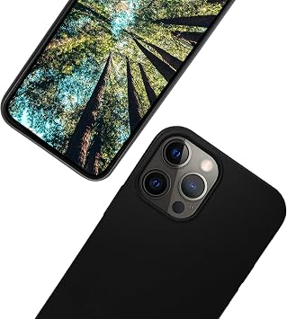 eplanita Eco Mobile Phone Case Compatible with iPhone 12 Mini, Plant Fiber, Drop Protection Cover, Durable and Sustainable for iPhone 12 Mini, Black
