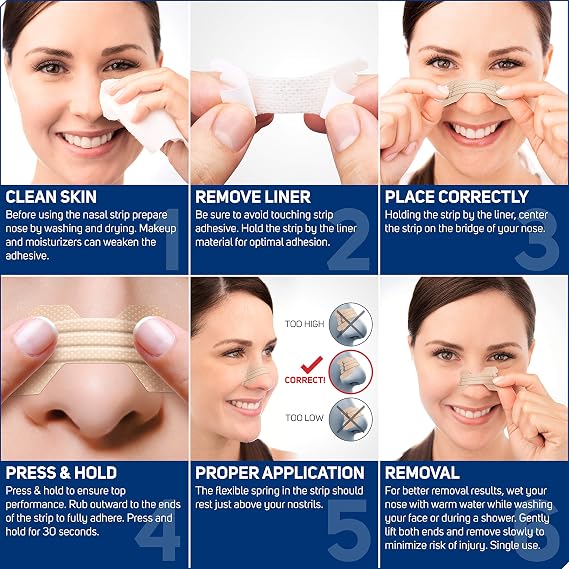 Clear Passage Nasal Strips Extra Strength, Tan, 26 Count | Works Instantly to Improve Sleep, Reduce Snoring, Relieve Nasal Congestion Due to Colds & Allergies