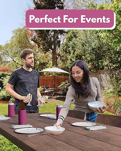 Miniatura 7 de PartyPrints Paquete de 100 fundas para enfriar latas delgadas de color rosa en blanco  Plain Seltzer Enfriadores de sublimación a granel