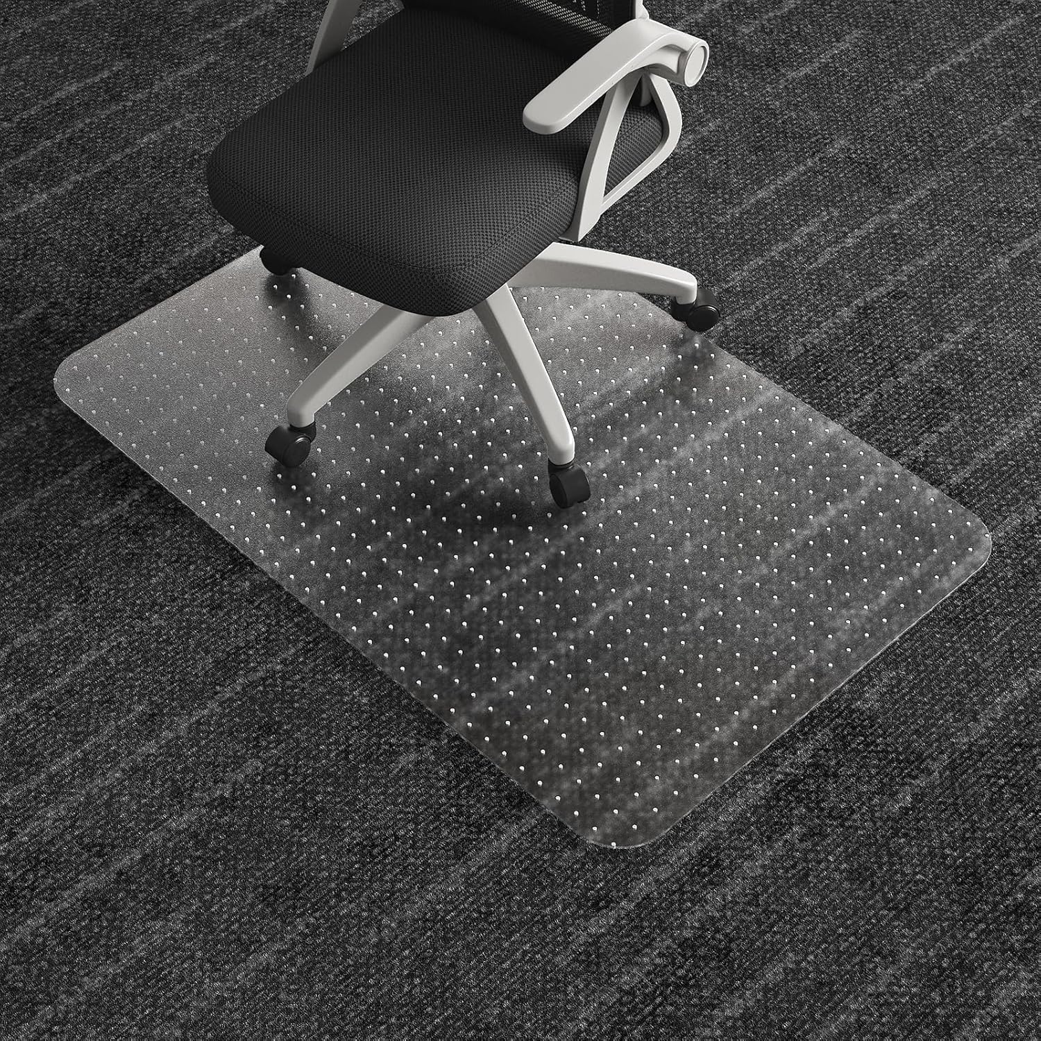 Office Chair Mat for Carpet Floor, Heavy Duty Desk Chair Mat for Low/No Pile Carpeted Floors, Anti Slip Carpets Protector for Home Office (48" x 30")