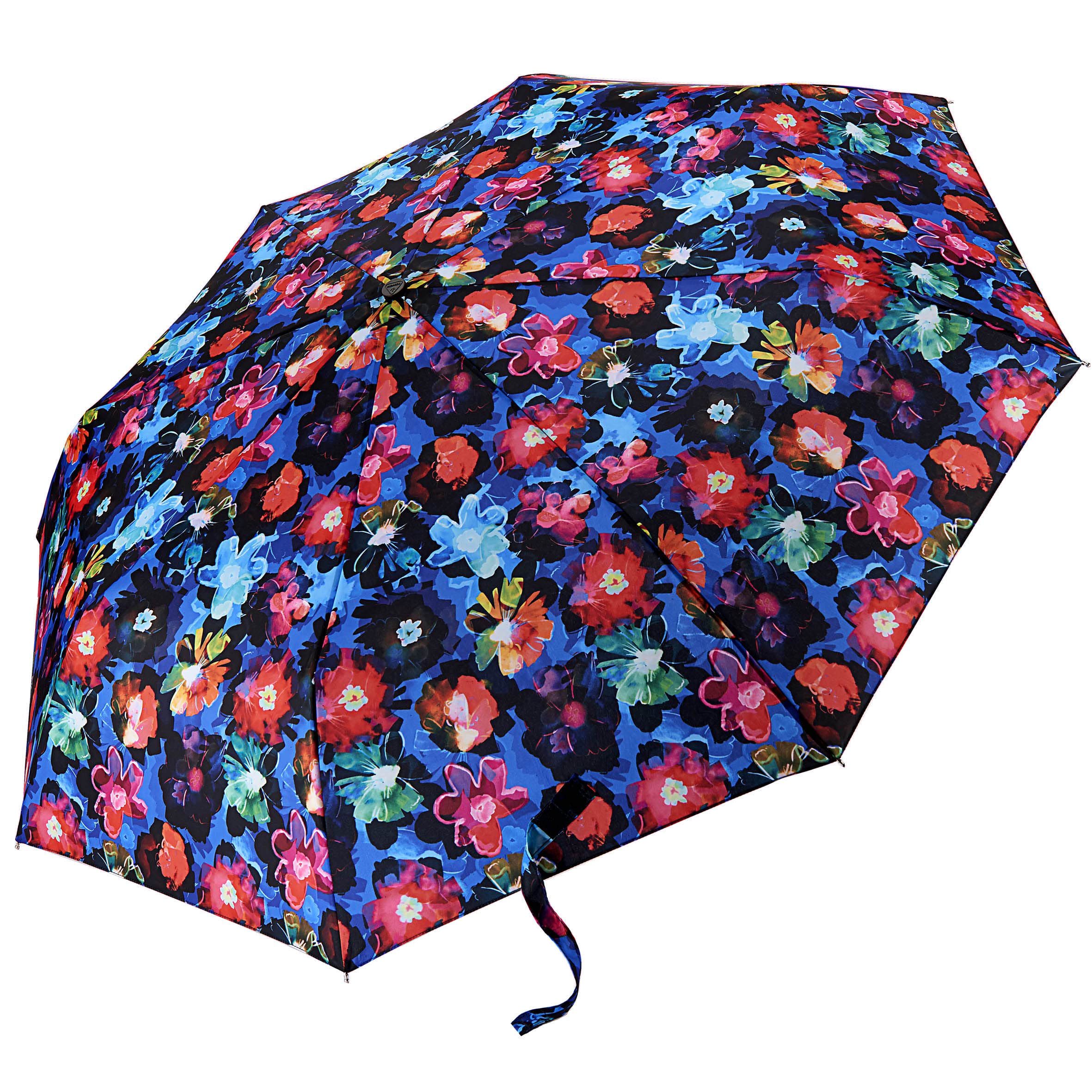 Fulton Minilite Umbrella, Trippy Bloom Print, Strong Lightweight Wind Resistant Frame