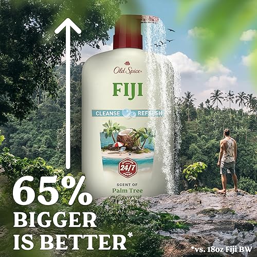 Miniatura 8 de Old Spice Gel de baño Fiji con aroma a palmera, 25 onzas líquidas (paquete de 4)