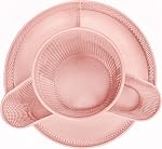 Annova Mesh Desk Organizer Rotate with 6 Compartments Round Spinning Tidy Candy/Pen Holder Desk Accessories Office, Art Supply, Storage, Classroom, Home (Light Pink)