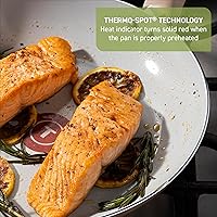 Vista 4 de T-Fal Refresh Ceramic Nonstick Cookware Set, Oven Safe Up to 350ºF, 12-Piece, Includes Stockpot, Griddle, Frying Pans, Utensils, Ceramic Pots and