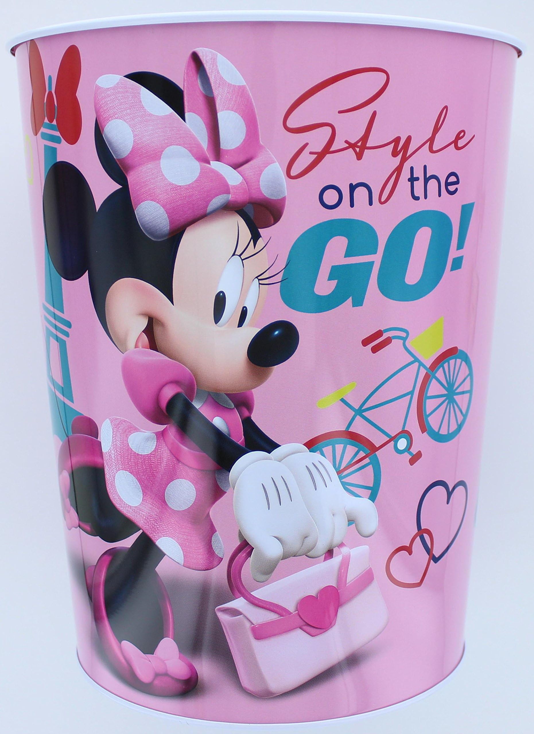 Disney Minnie Mouse Bowtique Wastebasket - Garbage Can