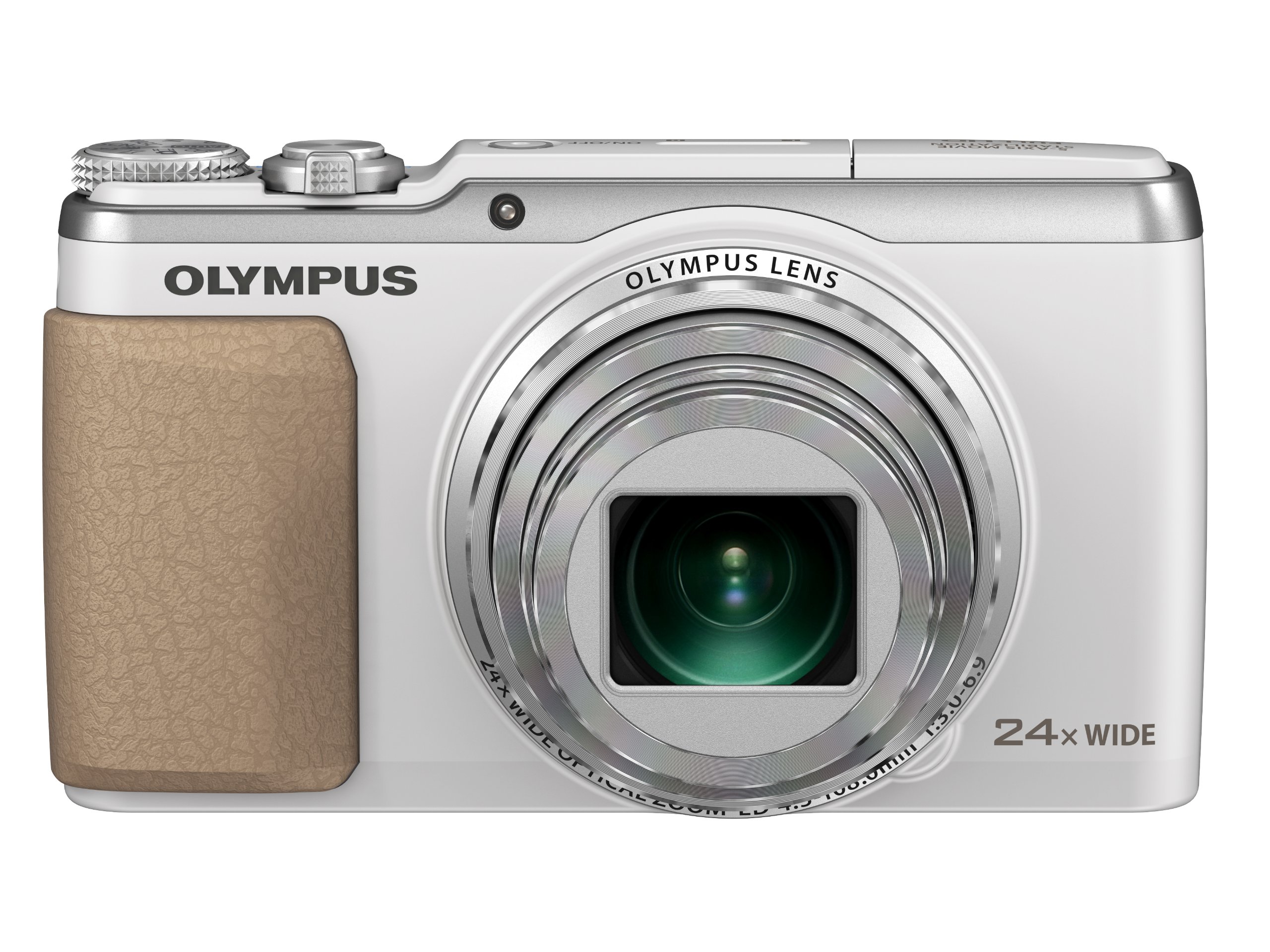 OM SYSTEM Olympus Stylus SH-50 iHS Digital Camera with 24x Optical Zoom and 3-Inch LCD (White) (Old Model)