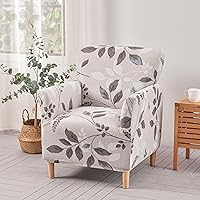 Vista 42 de LiveGo Funda elástica para sillón moderno de mediados de siglo, 1 pieza, fundas sólidas para silla de acento con brazos, fundas suaves para silla