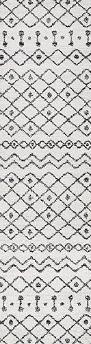 JONATHAN Y MOH208A-28 Aksil - Alfombra marroquí Beni Souk para interiores, estilo rural, bohemio, minimalista, geométrico, fácil de limpiar, para