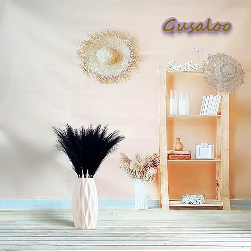 Miniatura 4 de Hierba artificial de las pampas, 8 piezas, césped artificial de pampa ajustable, longitud variable, tallos altos y esponjosos, centro de mesa para