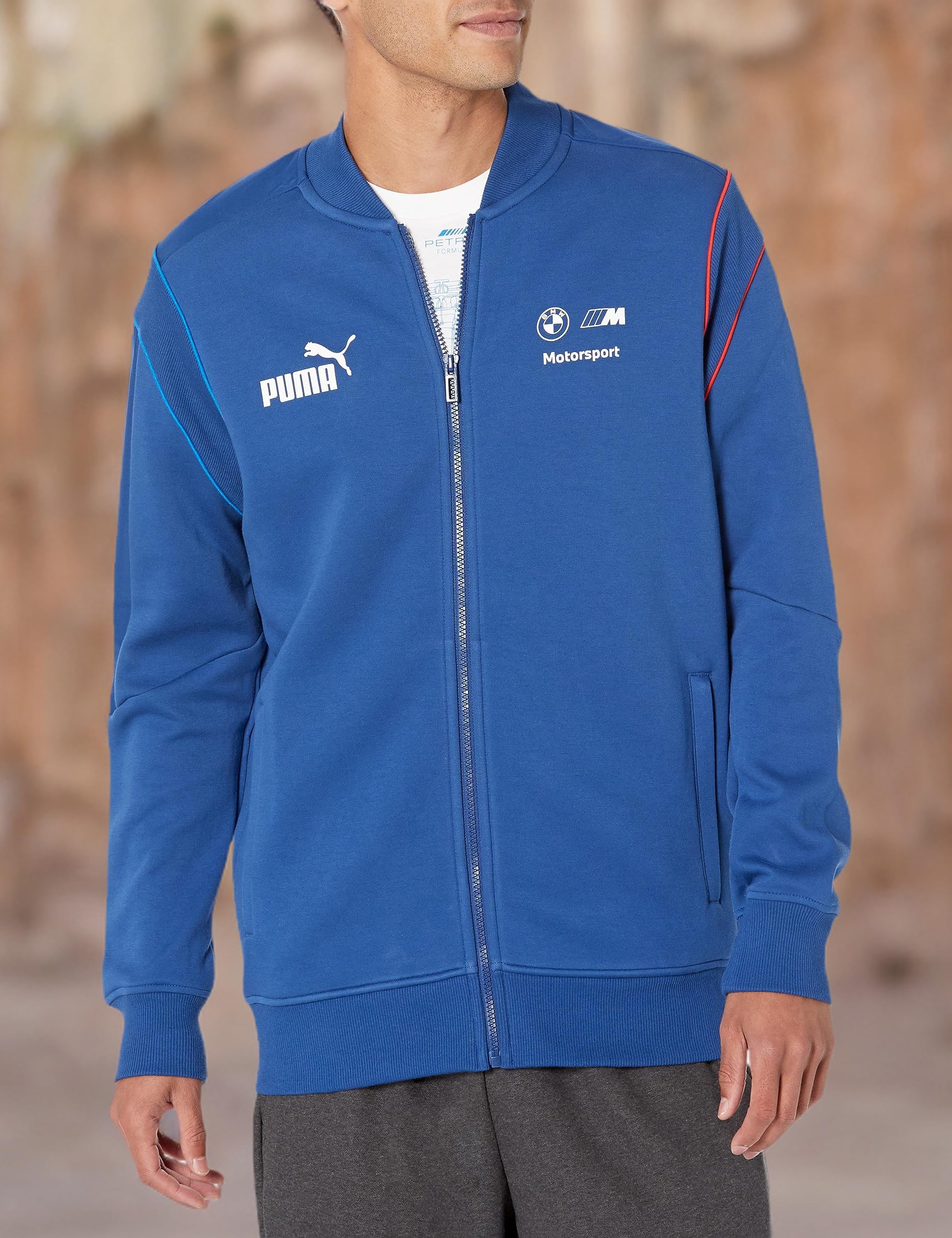 PUMA Men's Standard BMW M Motorsport T7 Full-Zip Jacket, Pro Blue