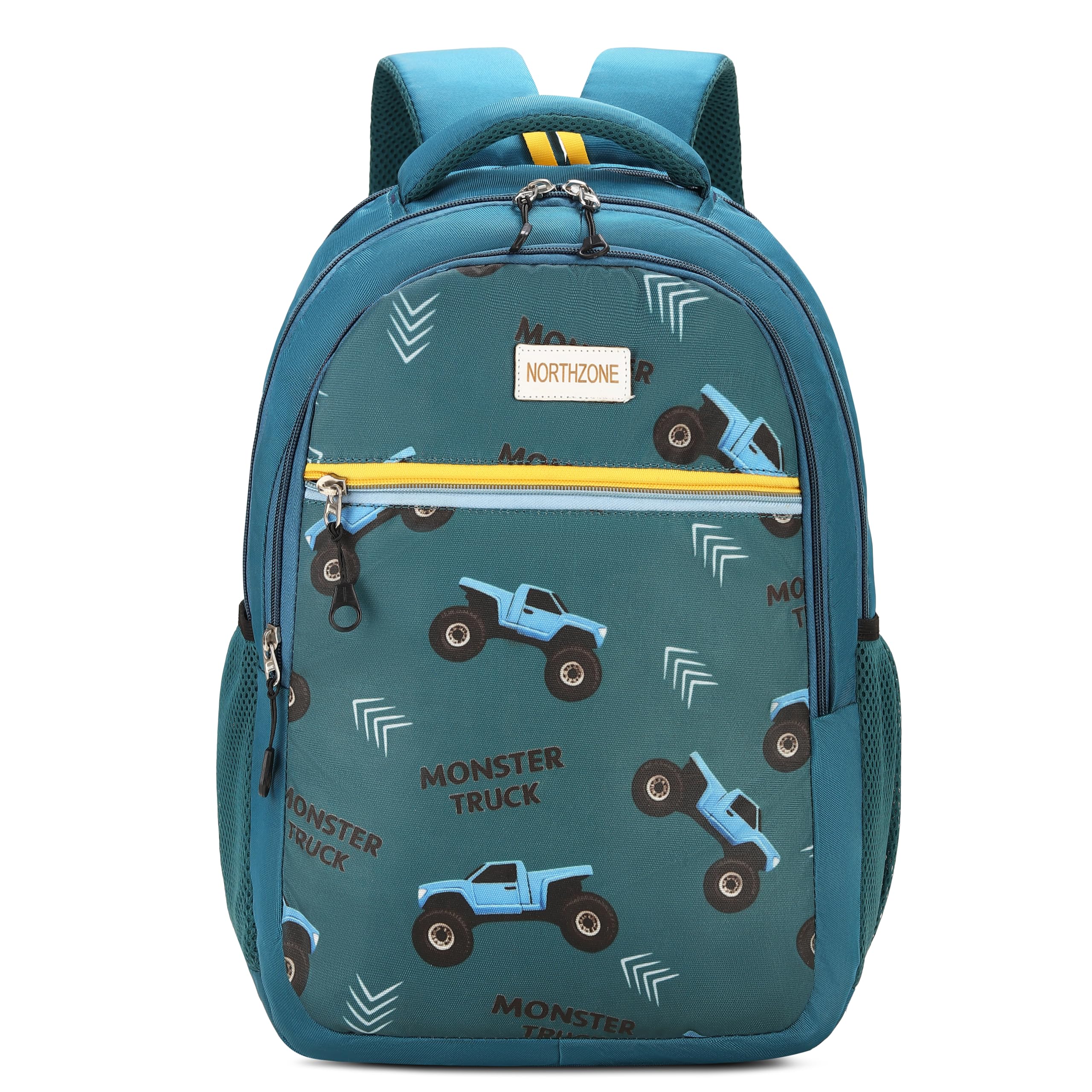 Gaming Print School Backpack for Boys | Lightweight Water Resistant Kids School Bag | Video Game Theme Backpack with Multiple Compartments, Side Bottle Pockets & Padded Shoulder-image-0